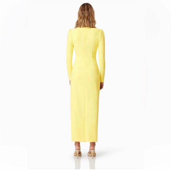 NWT Elliatt Yellow Asymmetrical Nola Maxi Dress - Picture 2 of 3